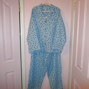 Slumber Dog Flannel Pajama Set Size 2X Top & Pants 2 Piece Paws & Bones NEW